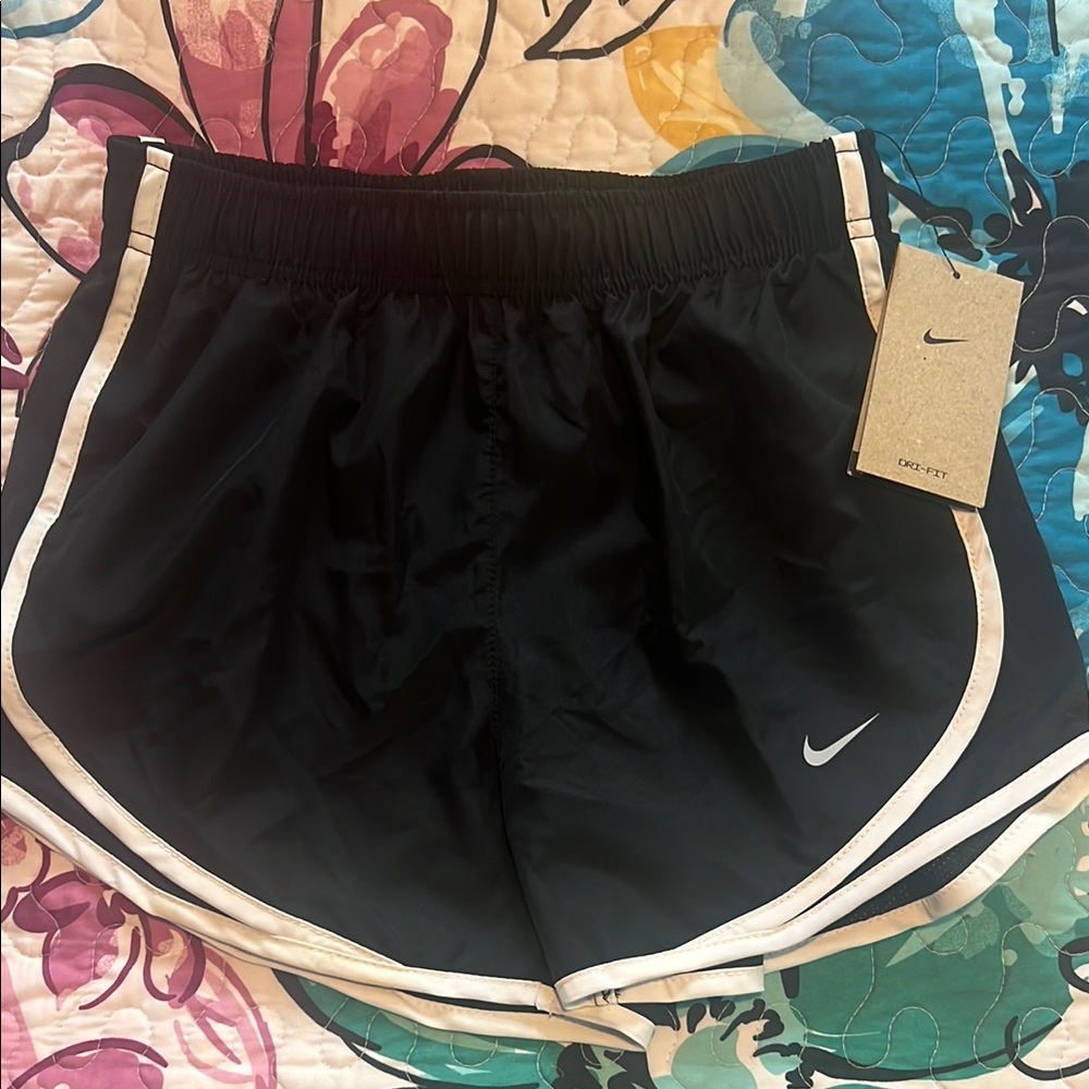 Nike Black Shorts with White Accents